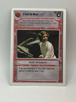 It Could Be Worse Used Interrupt 1995 Decipher Star Wars Trading Card TCG CCG - Image 1