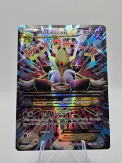M Alakazam EX (Full Art) 118/124 XY Fates Collide Holo Pokemon Card - Image 1