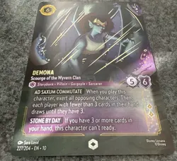 Demona - Scourge of the Wyvern Clan Enchanted 227/204 Whispers Lorcana Card - Image 2
