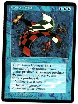 MTG REALITY TWIST CARD ICE AGE MAGIC THE GATHERING - Image 1
