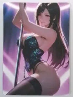Aerith Gainsborough Final Fantasy Waifu Double Sided Card AGC CCG - Image 1