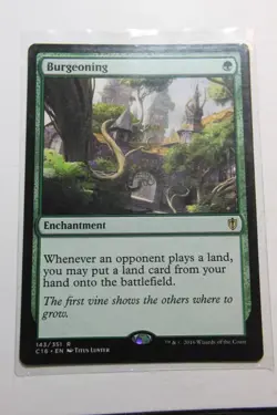 MTG Burgeoning x1- -Commander 2016-Lightly Played - Image 1