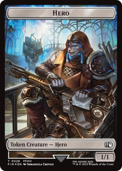 MTG Magic 1x Bird Token FOIL/ Hero #28 Token FOIL (M/NM) Final Fantasy - Image 2