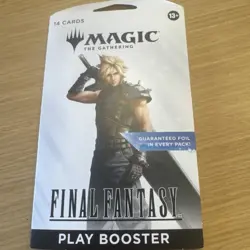 Magic the Gathering Final Fantasy Play Booster Pack Sleeved Free Ship - Image 1