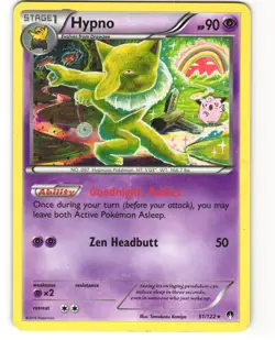 Hypno Rare Pokemon TCG BREAKpoint 51/122 LP - Image 1