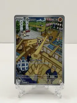🔥Pokemon TCG-Timburr-183/167-Sv06: Twilight Masquerade-Holo-M/NM!🔥 - Image 1
