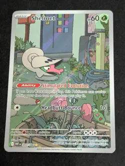 Pokemon TCG Japanese Shelmet Art Rare 093/086 SV11W White Flare NM - Image 1