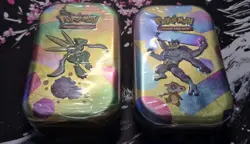 Pokemon TCG 151 Mini Tin x2 Scyther Machamp - Image 1
