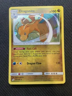 Dragonite 119/181 Team Up Pokemon English Cosmo Holo 2019 - Image 1