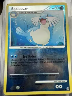 Sealeo Mysterious Treasures Reverse Holo Card 62/123 Pokemon TCG - Image 1
