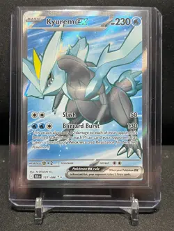 Kyurem ex 157/086 Full Art Ultra Rare Holo Pokemon 2025 Black Bolt NM - Image 1