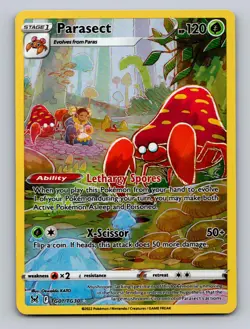 PARASECT TG01/TG30 HOLO LOST ORIGIN TRAINER GALLERY POKEMON NM - Image 1