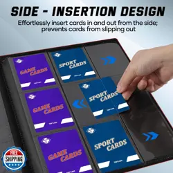 Tioplior 9 Pocket Card Binder,Trading Card binder Holds 432 Side Loading Pock - Image 5