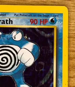 Poliwrath 13/102 - Holo Rare Unlimited Base Set WOTC - Pokemon Card - LP - Image 4