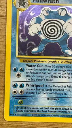 Poliwrath 13/102 - Holo Rare Unlimited Base Set WOTC - Pokemon Card - LP - Image 5