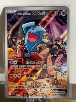 Team Rocket's Wobbuffet 203 Sv: Scarlet & Violet Promo Cards Holo - Image 1