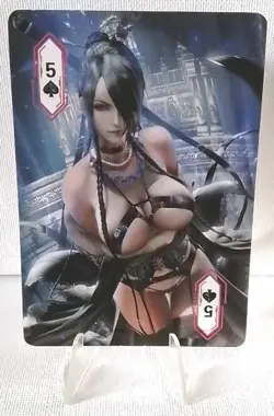 Goddess Story Waifu Card - ACG Poker 2 - 9 of Diamonds - Wraith - Image 1