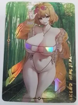 Historia Reiss Attack on Titan Anime ACG Waifu Gold Cartoon Beauty Holo Card - Image 1