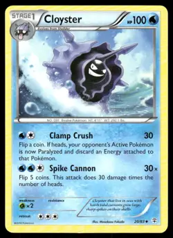 Pokemon Cards Cloyster 20/83 Generations Uncommon NM - Image 1