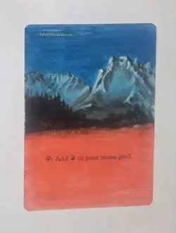 Mountain (C) Revised Magic MTG ALTERED - Image 1