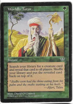 MTG - HP - Worldly Tutor B - Instant - Uncommon - Mirage - Image 1