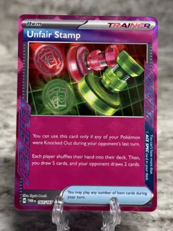 The Pokemon Company Unfair Stamp 165/167 ACE SPEC Holo English - Image 1