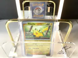 2023 Pokemon TCG Pikachu 025 Scarlet & Violet 151 MEW Reverse Holo Card NM+ - Image 1