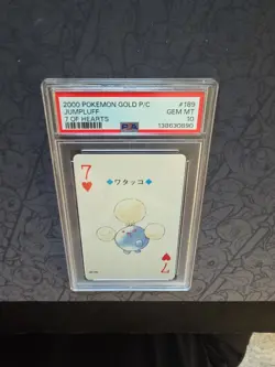 GEM MINT Pokemon: Jumpluff 7 Of Hearts #189 Gold P/C 2000 RARE - PSA 10 - E116 - Image 4