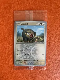 Pokemon TCG Lechonk #155 Pokemon Center Stamped Sealed Scarlet And Violet Promo - Image 1