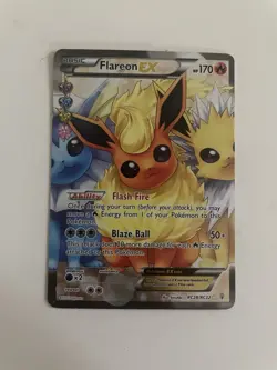 Pokemon Flareon EX Full Art Ultra Rare Holo RC28/RC32 Generations MP - Image 1