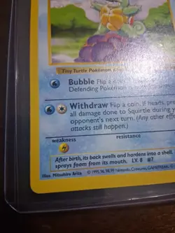 Squirtle 63/102 - LP - Base Set - SHADOWLESS - Non-Holo - Pokemon TCG - Image 3