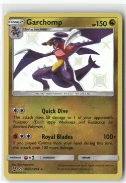 Garchomp SV40 Hidden Fates Shiny Vault Pokemon Shiny Rare Near Mint - Image 1