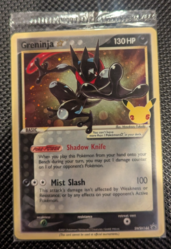 2021 Pokemon Celebrations Greninja Gold Star SWSH144 Black Star Promo Sealed 🌀 - Image 1