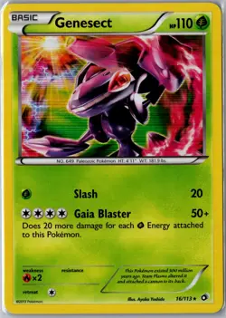 Genesect 16/113 Holo Rare Legendary Treasures Pokemon Near Mint - Image 1