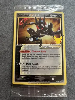 *SEALED* Greninja Gold Star SWSH144 Celebrations Black Star Promo Holo Pokemon - Image 1