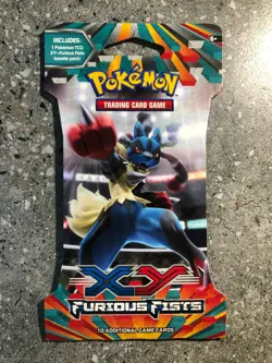 Pokemon TCG 1x Furious Fists Sleeved Booster Pack Genuine Factory Sealed - Image 1