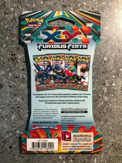 Pokemon TCG 1x Furious Fists Sleeved Booster Pack Genuine Factory Sealed - Image 2