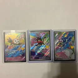 Pokemon First Partner Illustration Gen 7 Alola: Rowlet, Litten, Popplio - Image 1
