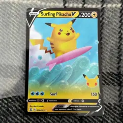 Pokemon 25th Celebrations Pikachu Set of 3 - Flying & Surfing VMAX & Surfing V - Image 2