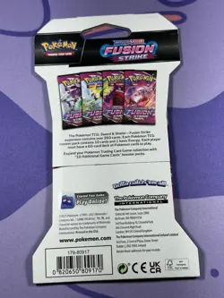 Pokemon TCG Fusion Strike Sealed Sleeved Booster Pack Gengar Art - Image 2
