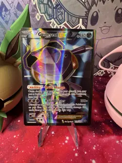 Pokemon Genesect EX TCG Fates Collide Holo Ultra Rare Full Art 120/124 - Image 1
