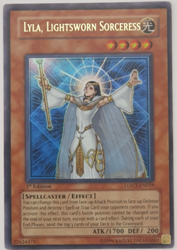 Lyla, Lightsworn Sorceress - LODT-EN019 - Ultra Rare 1st Edition Yugioh - Image 1