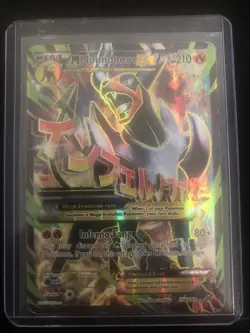 Pokemon Card M Houndoom EX 154/162 Ultra Rare Full Art Holo Breakthrough 2015 - Image 1