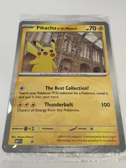 Pikachu At The Museum Jumbo Pokemon Card - Natural History Museum - Image 1