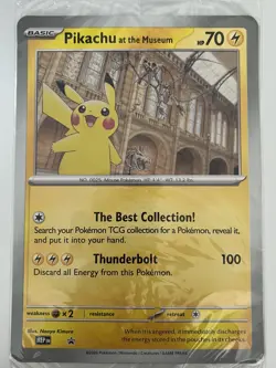 Pikachu At The Museum Jumbo Pokemon Card - Natural History Museum - Image 4