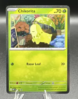 Chikorita 069 Cosmo Holo Promo - Perfect Order - Pokemon Card - Image 1
