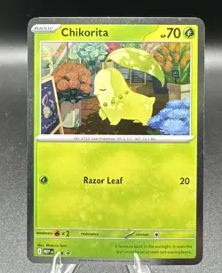Chikorita 069 Cosmo Holo Promo - Perfect Order - Pokemon Card - Image 3