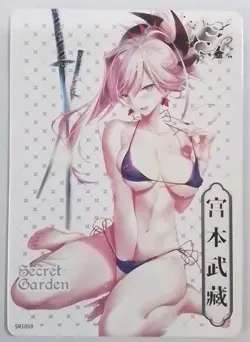 Fate/Grand Order Miyamoto Musashi SR Goddess Story Doujin Secret Garden Card - Image 1