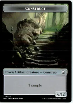 Myr // Treasure Double-Sided Token 28 // 7 Token Commander 2021 Near Mint - Image 3