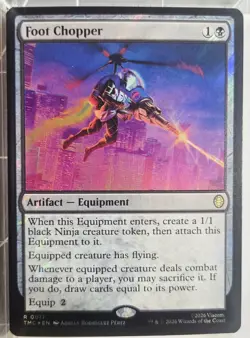 Foot Chopper (Surge Foil) 17 (R) MTG Commander Teenage Mutant Ninja Turtles TMC - Image 1